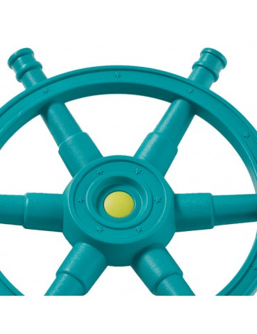 Star Jumbo Ship Wheel Turquoise & Lime Green KBT